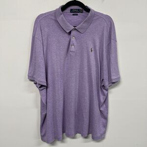 Polo Ralph Lauren Purple Polo Shirt XL Classic Fit Multi-Color Pony Golf Preppy